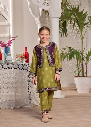 Green Kurta Set for Girl