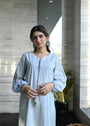 Pastel grey Kurta Set for Women