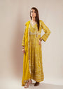Mustard Angrakha for Women