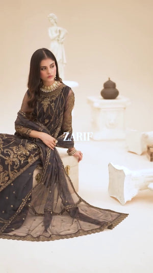 Charcoal black Unstitched for Women