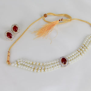 Red Choker for Women