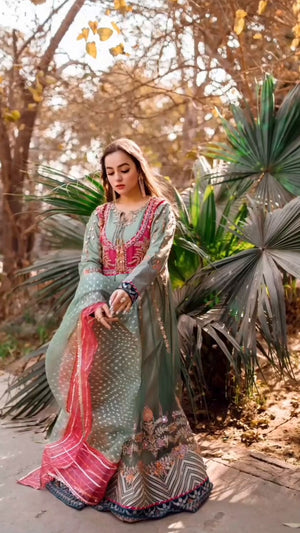 Sea green Pishwas for Women