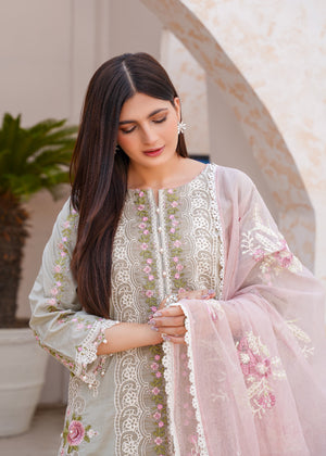 Pastel grey Kurta Set for Women