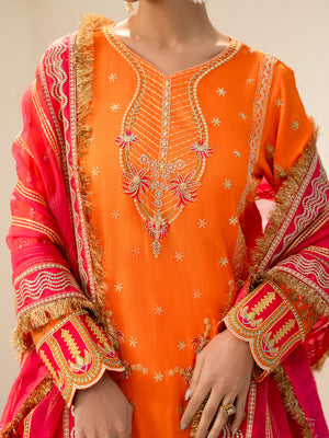 Orange Kurta Set for Women