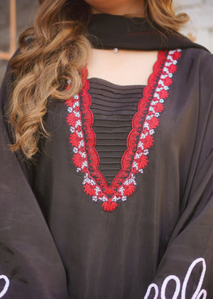 Black Kurta Set for Women