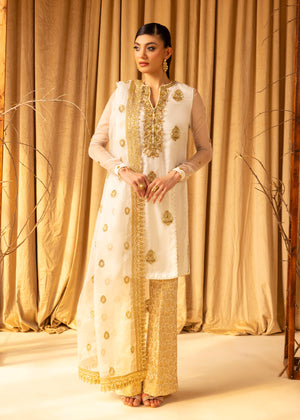 White Kurta Set for Women