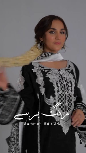 Black Kurta Set for Women