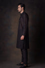 Jet black Kurta Set for Men