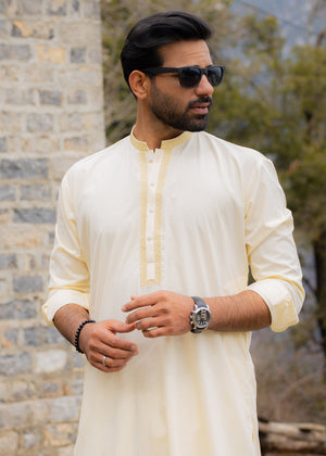 Off-white Shalwar Kameez for Men