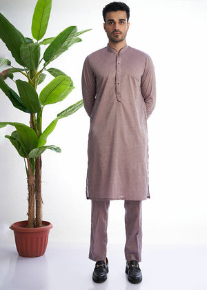 Mauve Kurta Set for Men