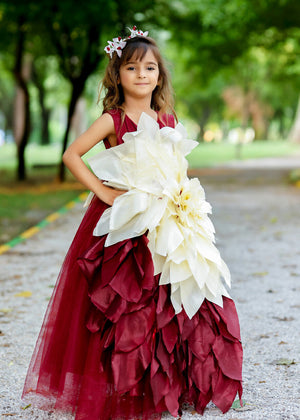 Maroon Frock for Girl