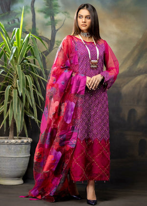 Magenta Kurta Set for Women