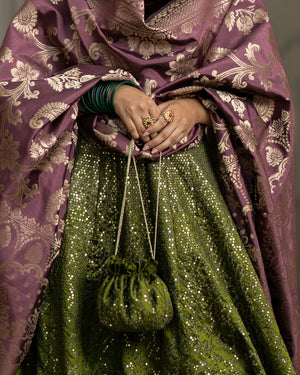 Olive Potli Bag for Women