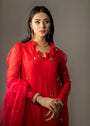 Crimson Kurta Set for Women