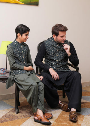 Green Waistcoat for Boy