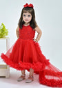 Cherry red Frock for Girl
