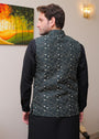 Dark green Waistcoat for Men
