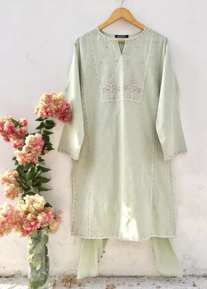 Mint green Kurta Set for Women