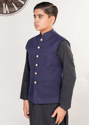 Dark blue Waistcoat for Boy