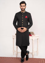 Black Sherwani for Men