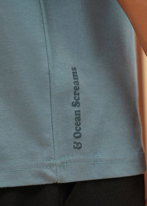 Steel teal T Shirt for Men