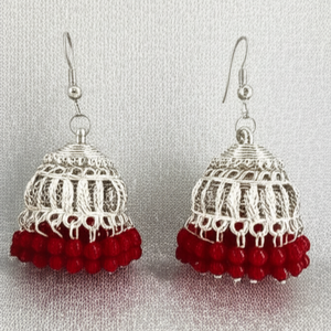 Blood red Earrings for Women