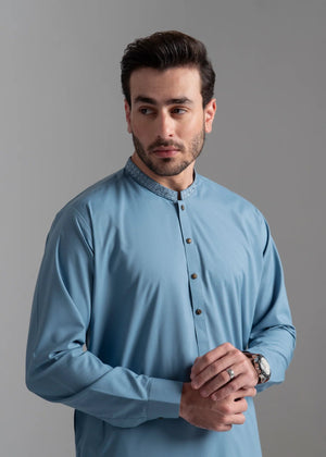 Sky blue Shalwar Kameez for Men