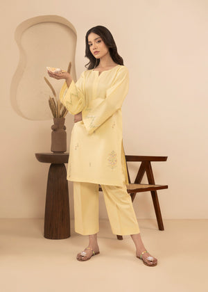 Light yellow Kurta Set for Women