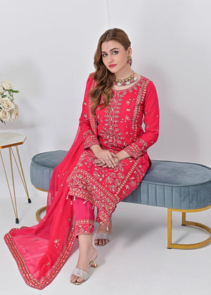 Shocking pink Kurta Set for Women