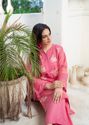Melon pink Kurta Set for Women