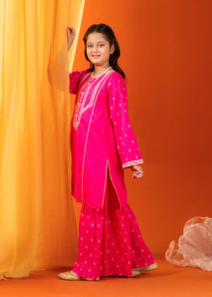 Shocking pink Gharara for Girl