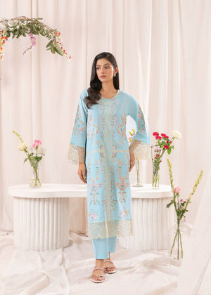 Sky blue Kurta Set for Women