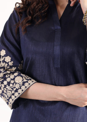 Cobalt blue Kurta Set for Women