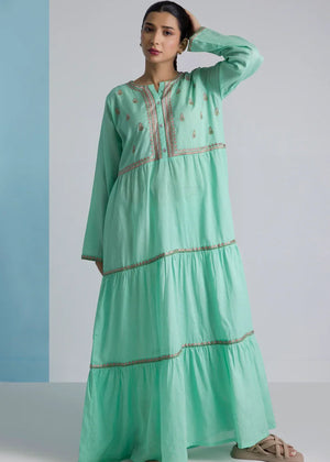 Pastel green Maxi for Women