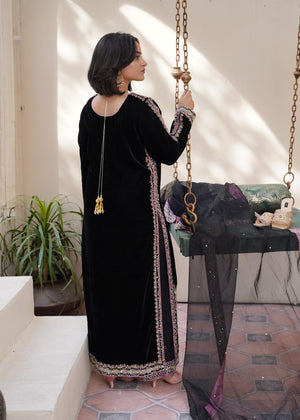 Black Kurta Set for Women
