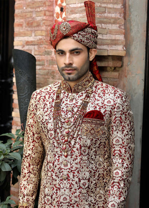 Red Sherwani for Men