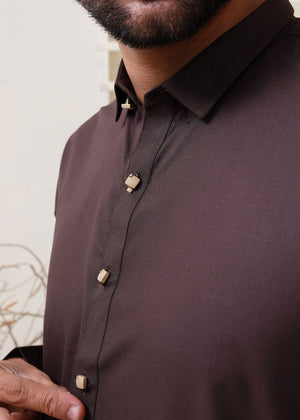 Brown Shalwar Kameez for Men