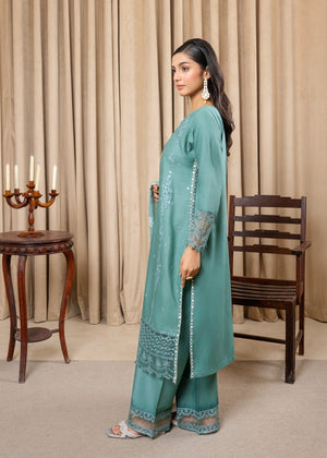 Sea green Kurta Set for Women