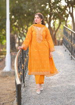 Orange Kurta Set for Women