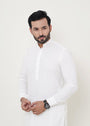 Off-white Shalwar Kameez for Men