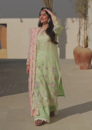 Pastel green Unstitched for Women