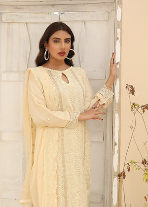 Cream Kurta Set for Women