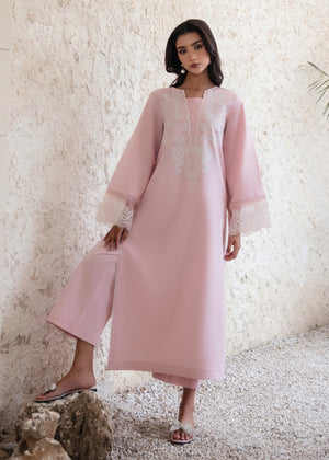 Pastel pink Kurta Set for Women