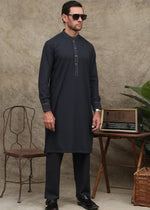 Dark grey Shalwar Kameez for Men