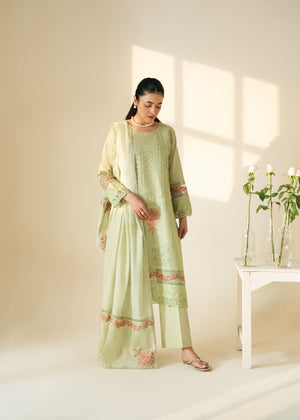 Pistachio green Kurta Set for Women
