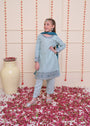 Ice blue Kurta Set for Girl