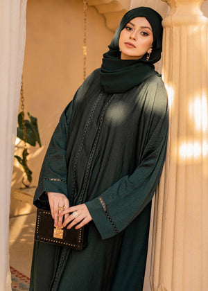 Dark green Abaya for Women
