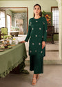Dark green Kurta Set for Women