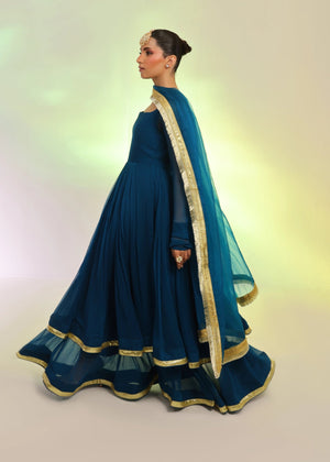 Teal Pishwas for Women
