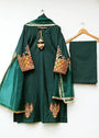 Bottle green Kurta Set for Women